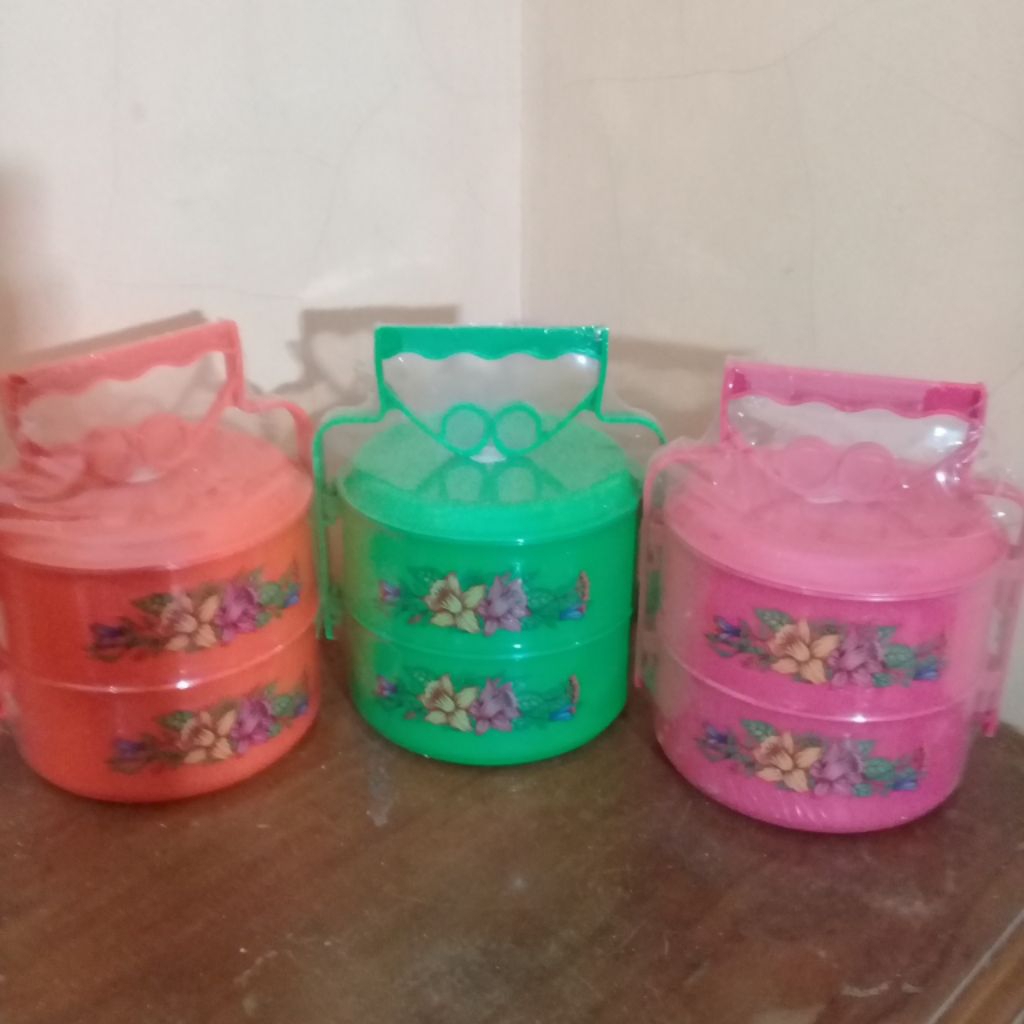 RANTANG PLASTIK 2 SUSUN / RANTANG PLASTIK MURAH / RANTANG SUSUN WADAH LAUK