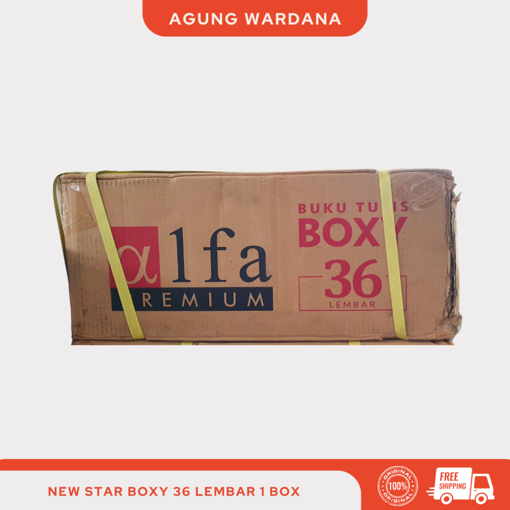 

BUKU TULIS NEW STAR BOXY 36 LEMBAR 1 BOX 24 PAK (240 PCS)