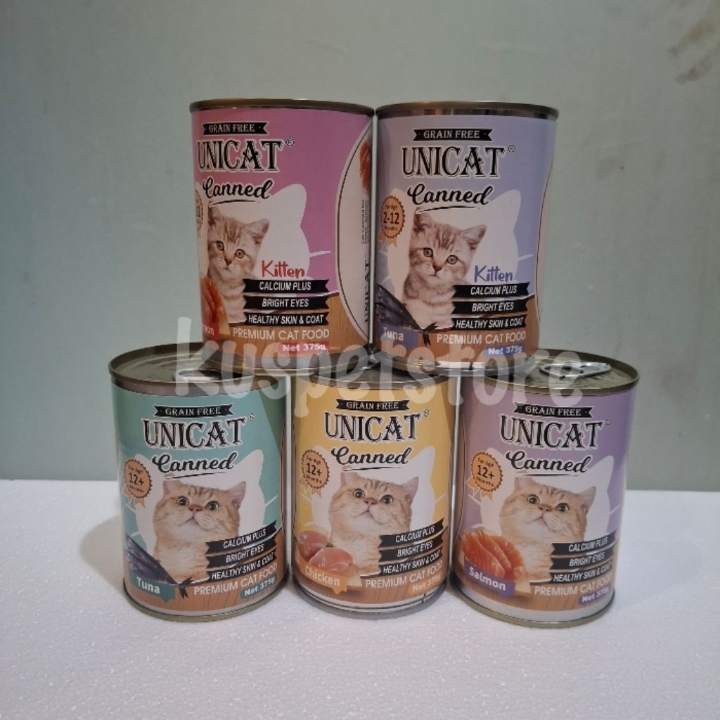 Makanan Kucing / Catfood Basah GrainFree UNICAT GrainFree Canned 400gr