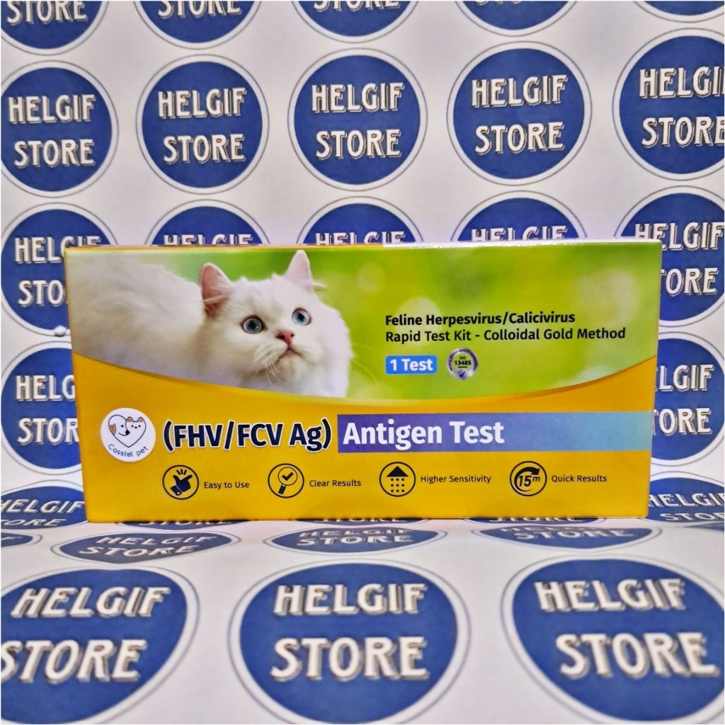 [READY] CASSIEL PET TEST KIT FHV/FCV AG RAPID TEST FELINE HERPES VIRUS DAN FELINE CALICI VIRUS ALAT 