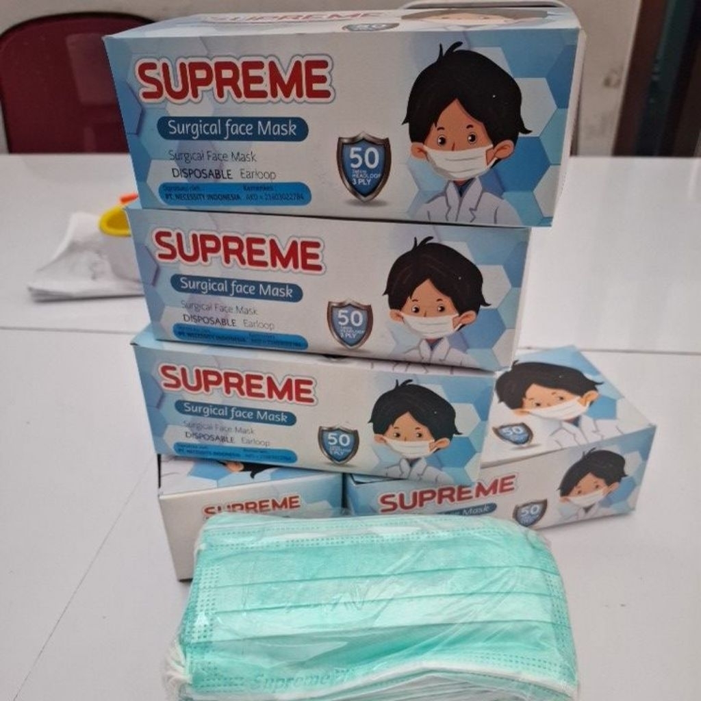Masker Bedah Earloop SUPREME #masker murah#masker medis