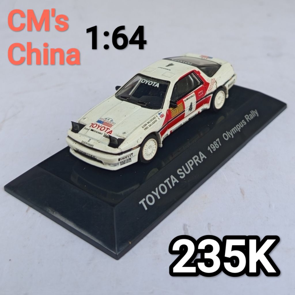 Diecast Mini Scale 64 CMs Toyota Supra 1987 Olympus Rally