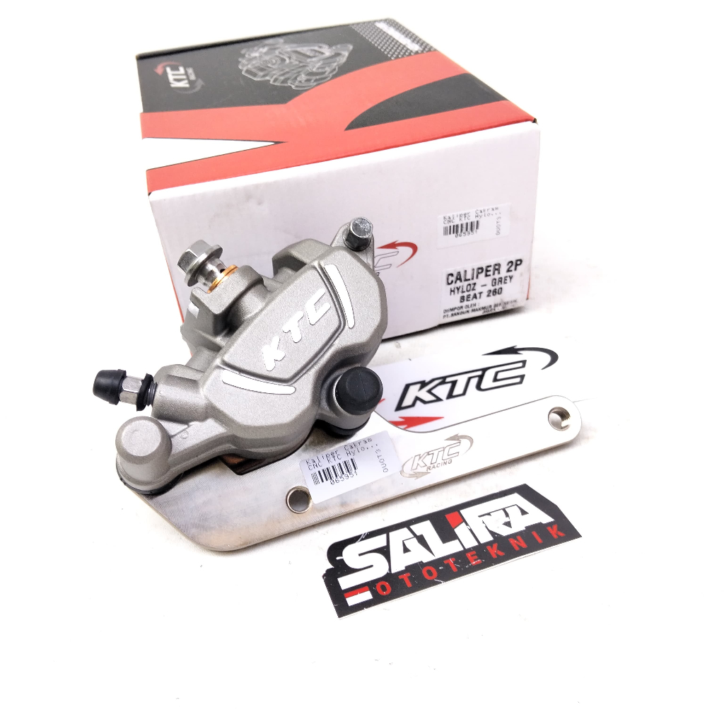 Kaliper Caliper Cakram KTC Hyloz Hylos 260mm Motor Beat Vario 110 125 150 2 Piston Grey