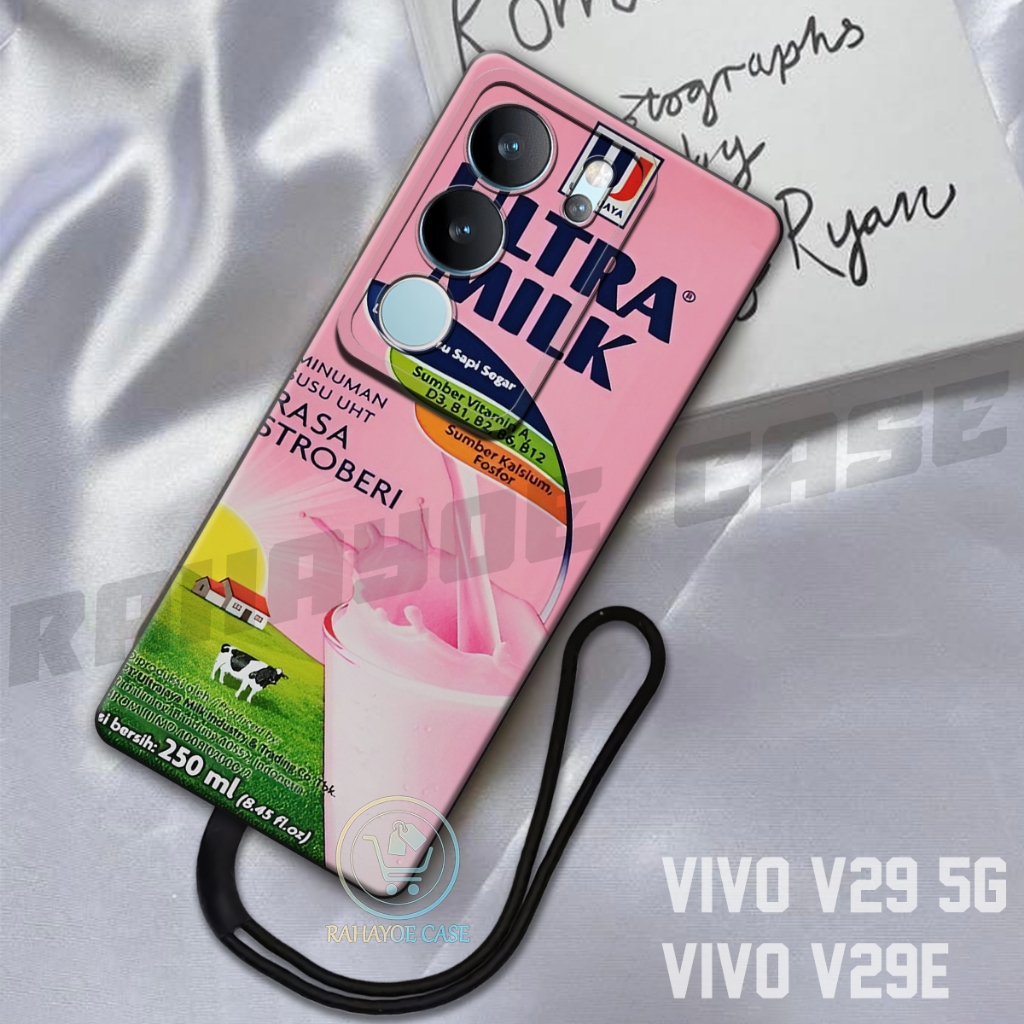 RAHAYOE CASE -  Case Vivo V29 5G - Case Vivo V29E  Free Tali Hp - Fashion Case Softcase Macaron Prot