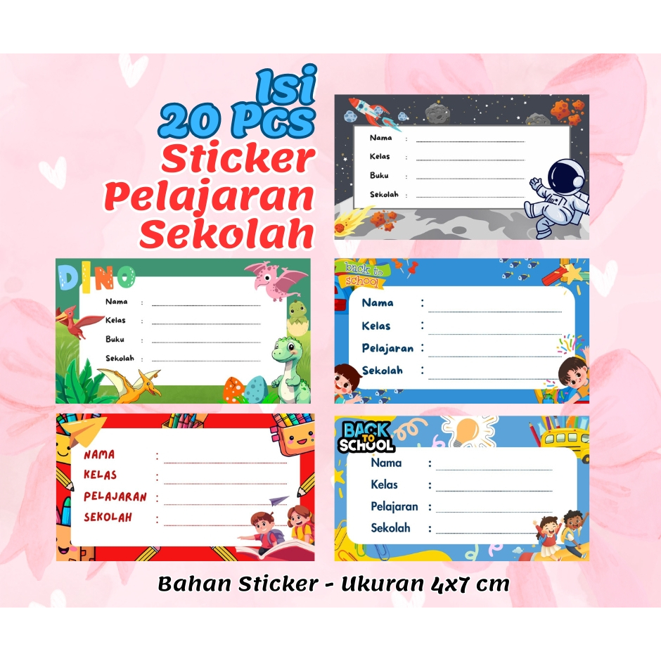 

PROMO_Stiker Mata Pelajaran Sekolah - Sticker Mapel - Stiker Label Sekolah