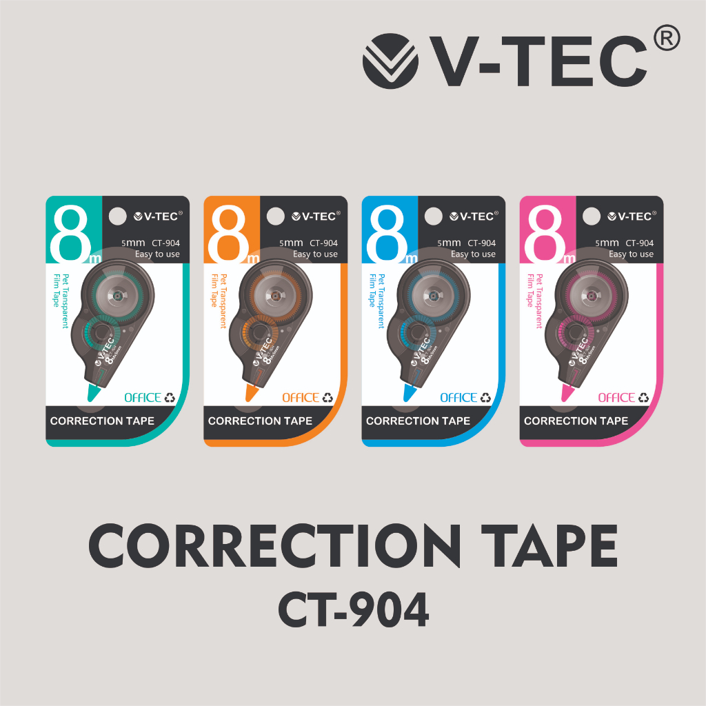 

V-TEC Correction Tape Type CT-904 / V-TEC Correction Tape 8M