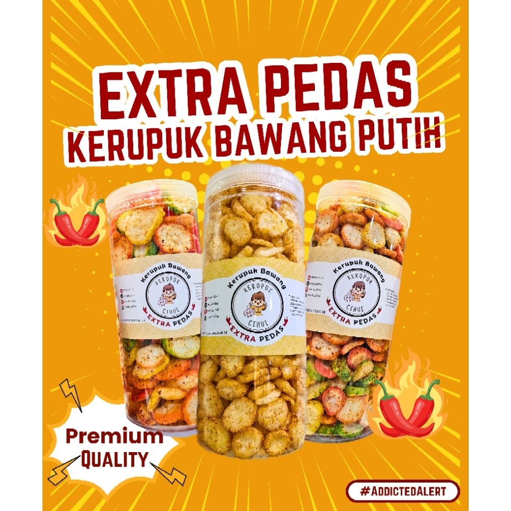 

Kerupuk Bawang EXTRA Pedas