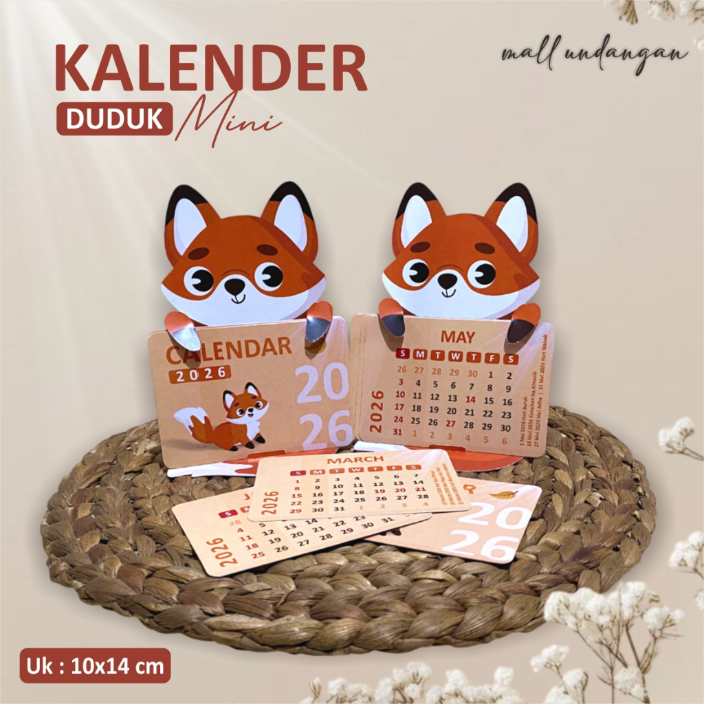 

KALENDER MEJA CUSTOM UNIK - KALENDER DUDUK MINI KARAKTER