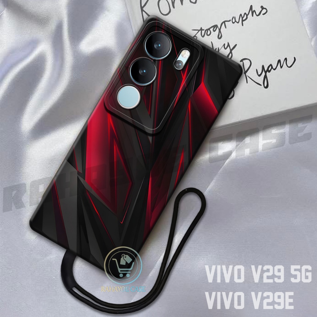 RAHAYOE CASE -  Case Vivo V29 5G - Case Vivo V29E  Free Tali Hp - Fashion Case Softcase Macaron Prot