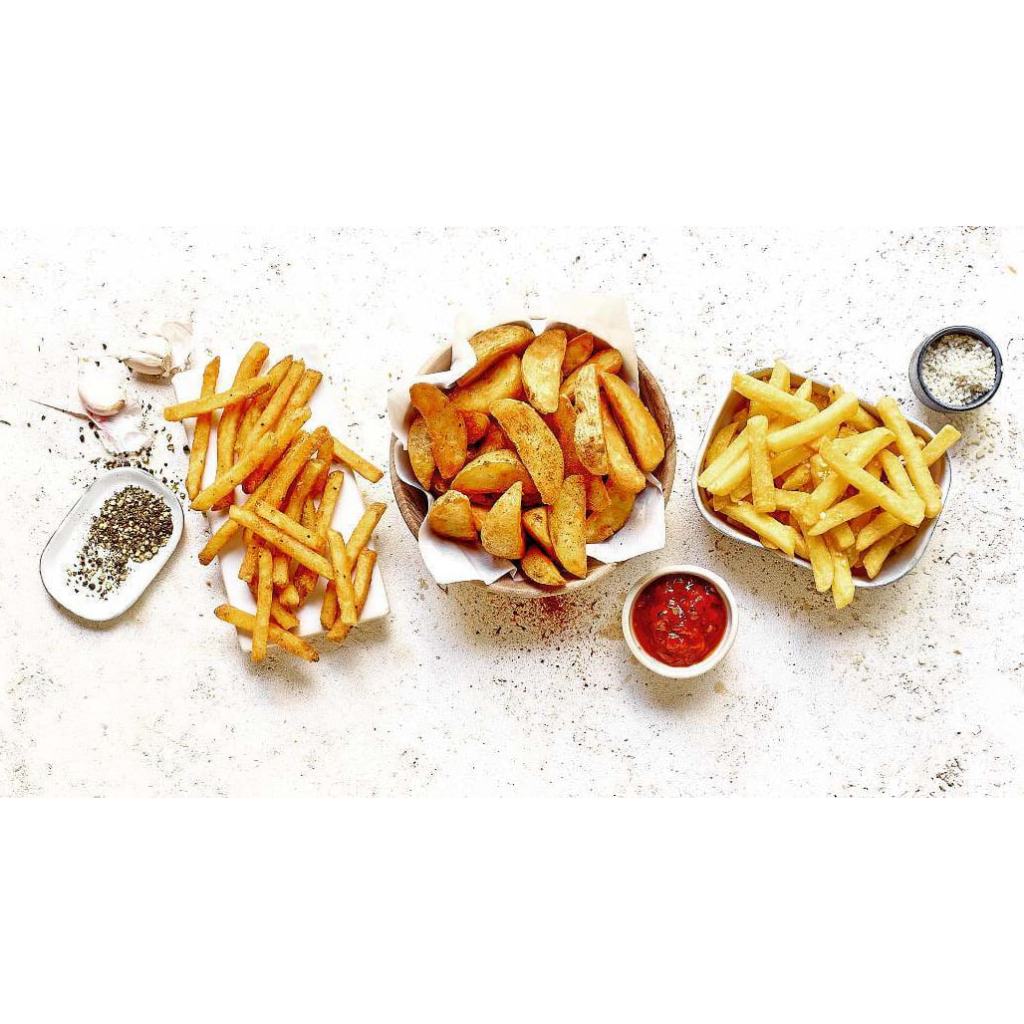 

Kentang Beku - Potato Potong Lurus Gelombang Wedges 250gr - Kheiza Frozen