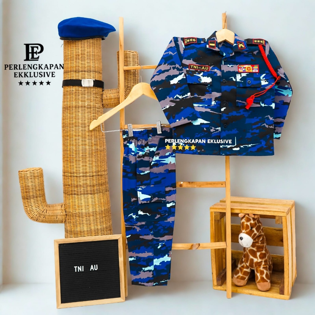 BAJU ANAK AU - BAJU ANAK FROFESI AU - BAJU TK ANAK TNI AU - BAJU ANAK - BAJU TNI AU - SERAGAM ANK AU