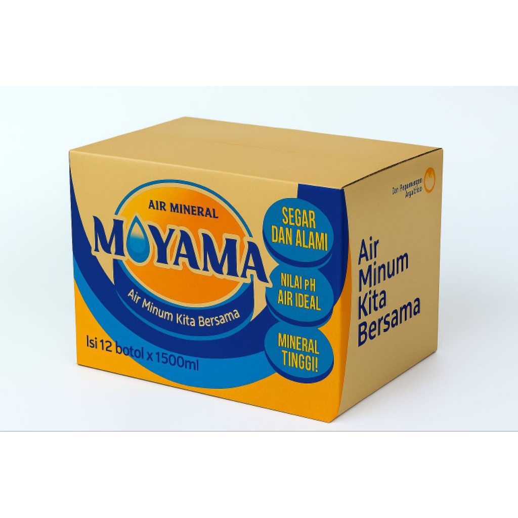 

AIR MINERAL MOYAMA, 1 KARTON ISI 12 PCS, KEMASAN 1500 ML,HARGA GROSIR