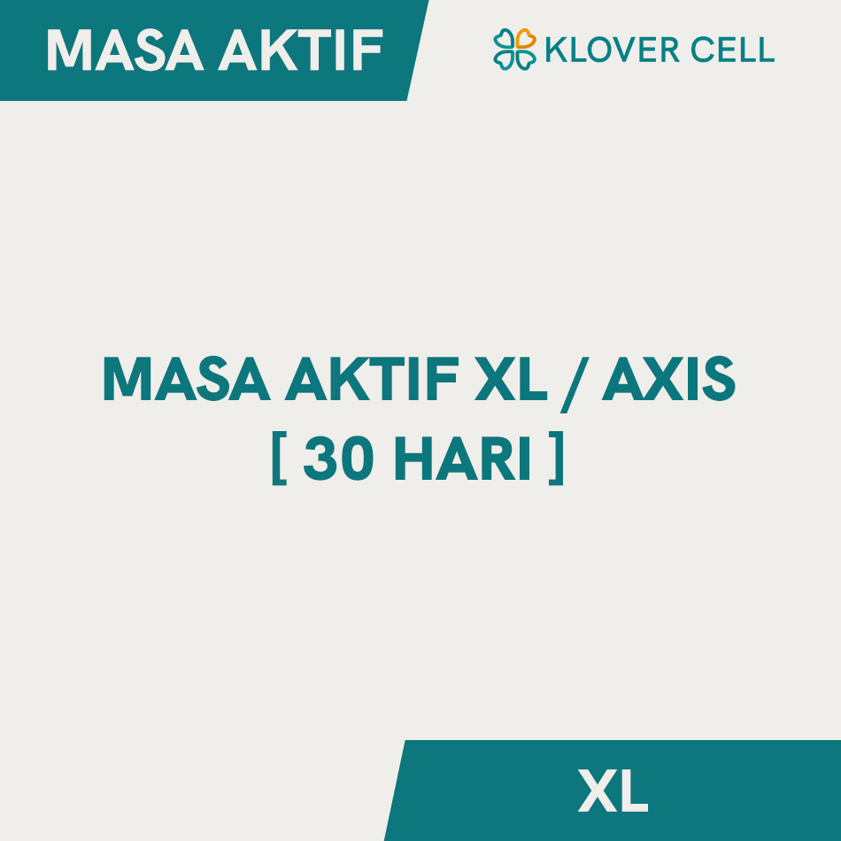 Inject Masa Aktif Kartu XL AXIS 30 Hari Tembak Tambah Mastip