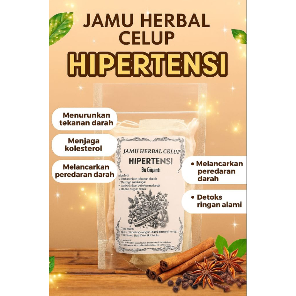 

Jamu Herbal Celup untuk Hipertensi/Darah Tinggi