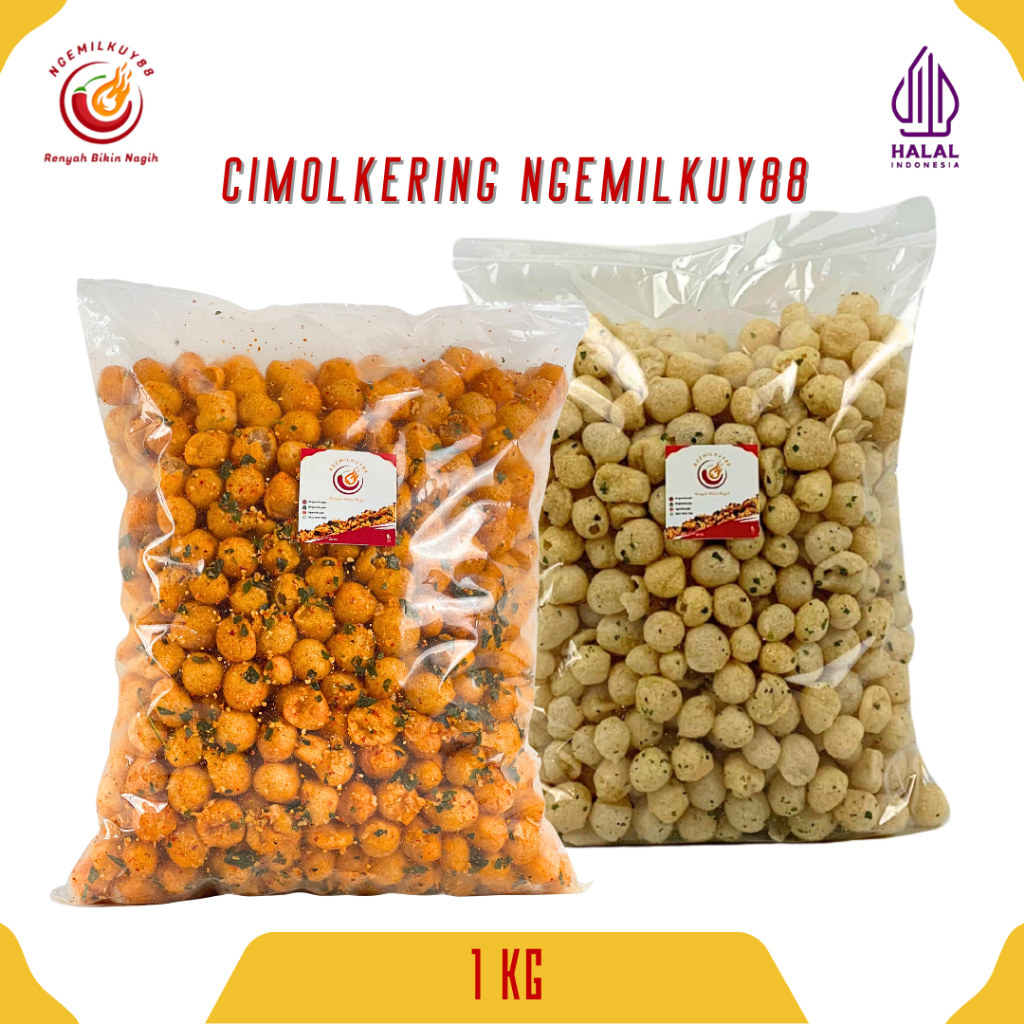 

Cimol Kering Pedas 1Kg Cimol Kering Mini Daun Jeruk Cemilan Pedas Snack Pedas Ngemilkuy88_