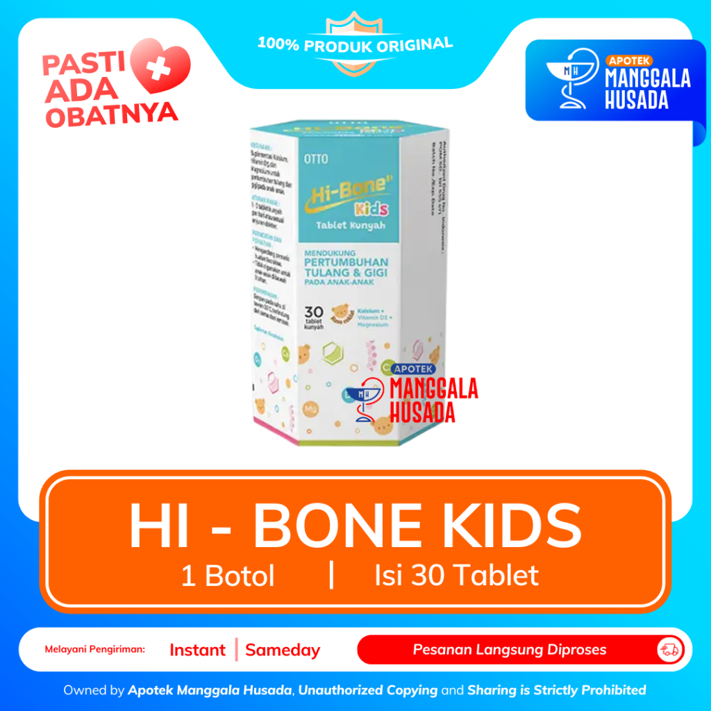 HI-BONE KIDS SUPLEMEN @ 30 TABLET KUNYAH