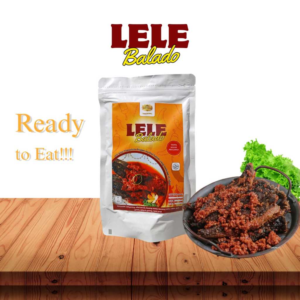 

Lele Balado lele goreng renyah berpadu sambal balado pedas yang menggugah selera.