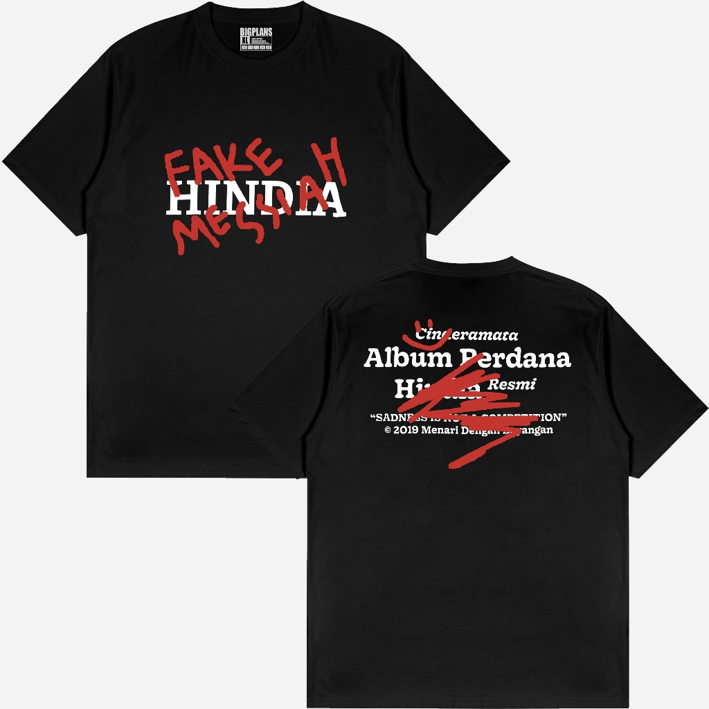 KAOS HINDIA FAKE MESSIAH / KAOS BAND HONDIA / KAOS MUSIK BAND DISTRO TERLARIS