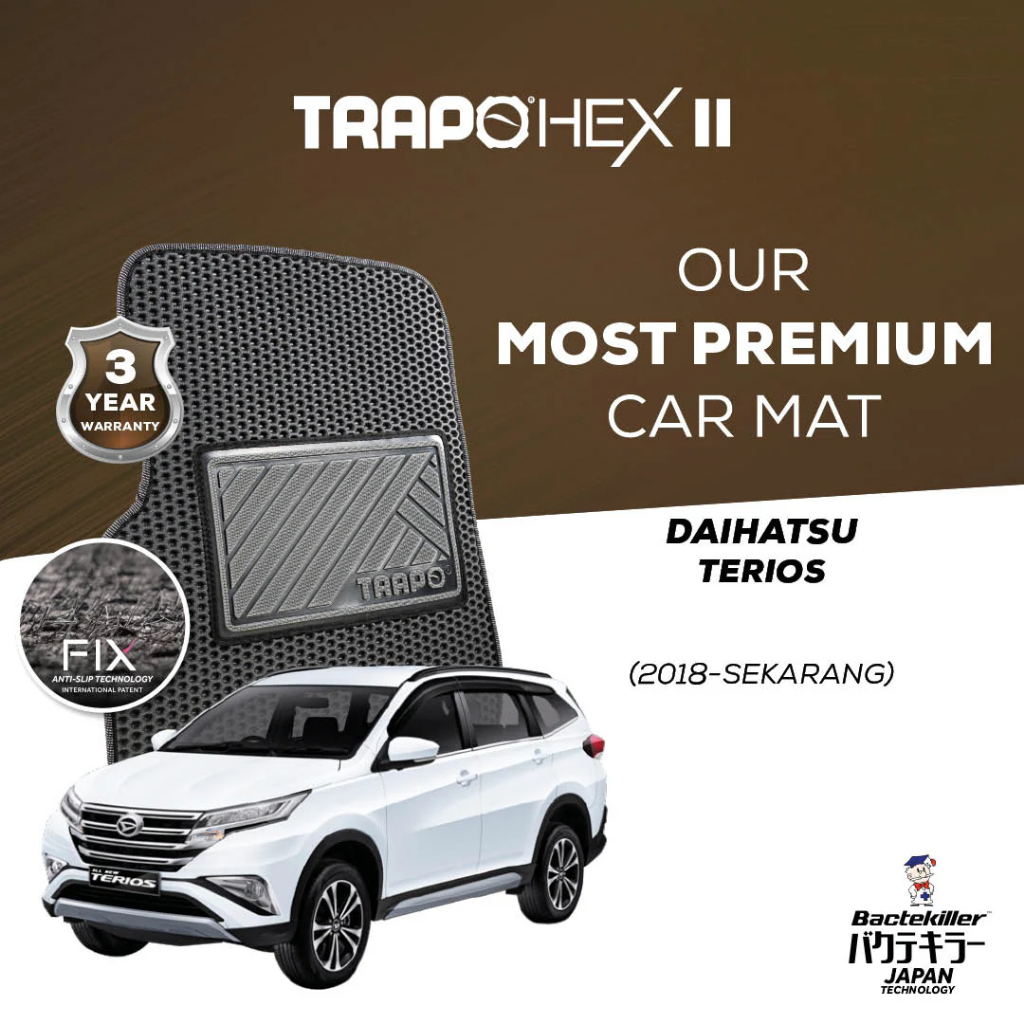 Karpet Trapo Hex Daihatsu Terios (2018-Sekarang) Karpet Mobil Daihatsu Terios