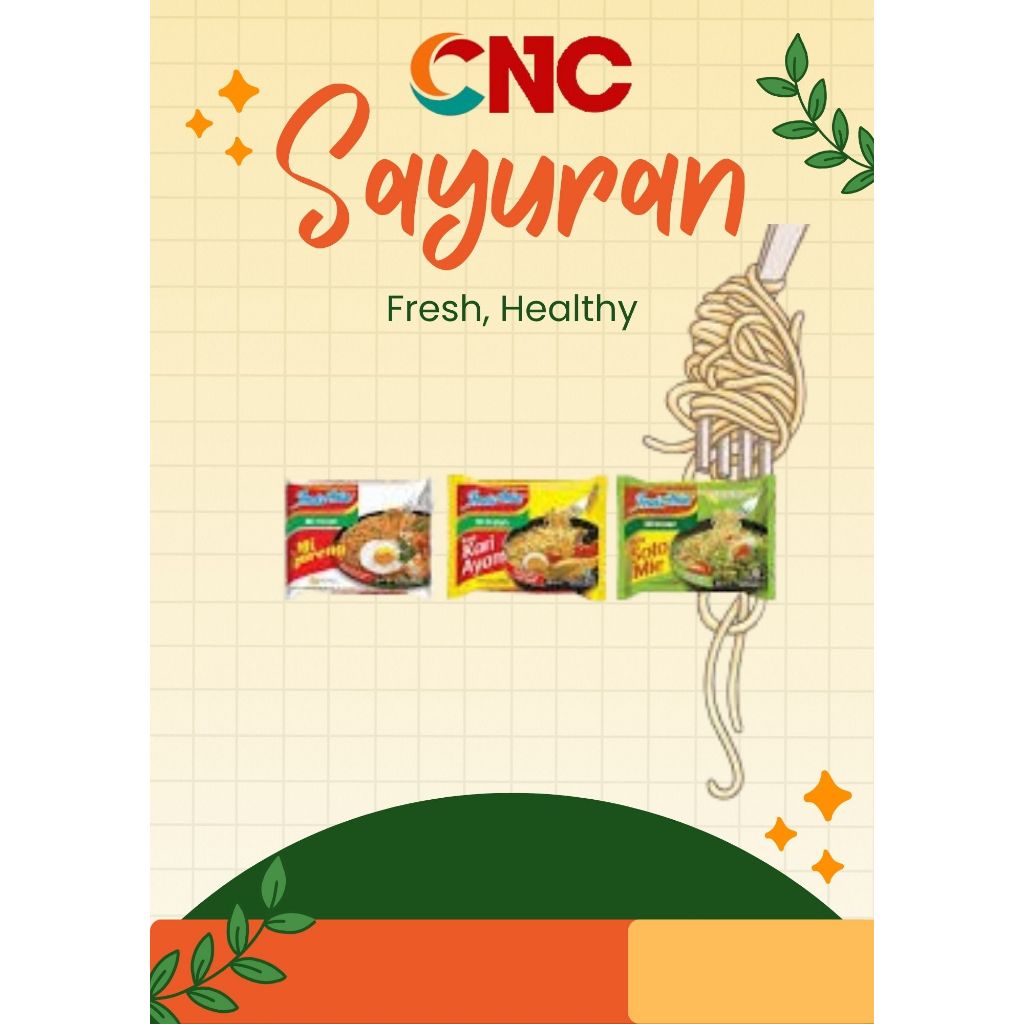 

MIE INDOMIE GORENG, KARI, SOTO AYAM 1 PCS