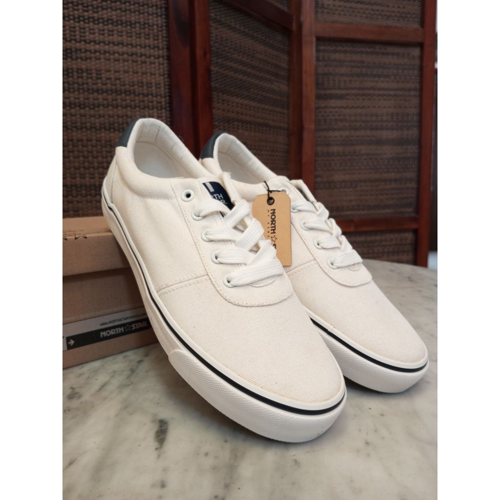 Sepatu Sneakers Pria Wanita North Star Casual Original Bata (Warna Putih)