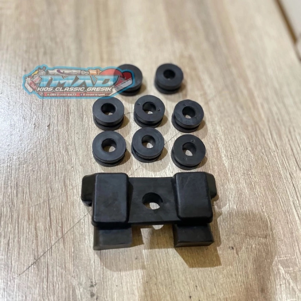 KARET TANGKI GL100 KARET BODY SET GL100 KARET ENGSEL JOK GL100 GL125 WHELLPROF ORIGINAL