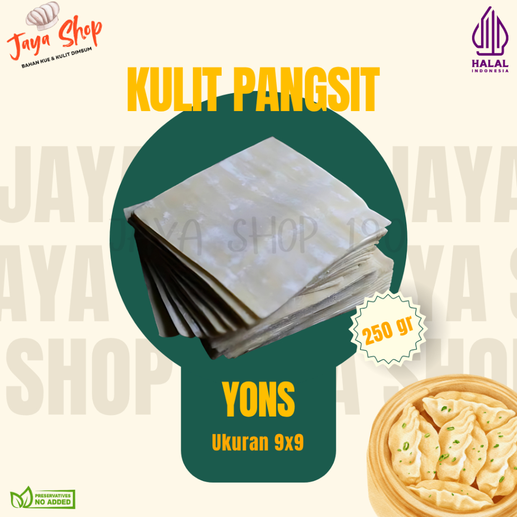 

JS - KULIT PANGSIT YONS | WARNA PUTIH | ISI ± 25 LEMBAR