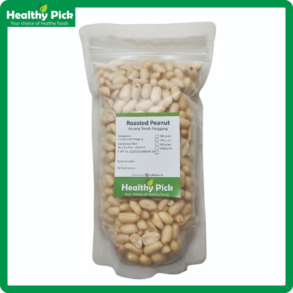 

Roasted Peanut 250gr Kacang Tanah Panggang Kupas - Healthy Pick