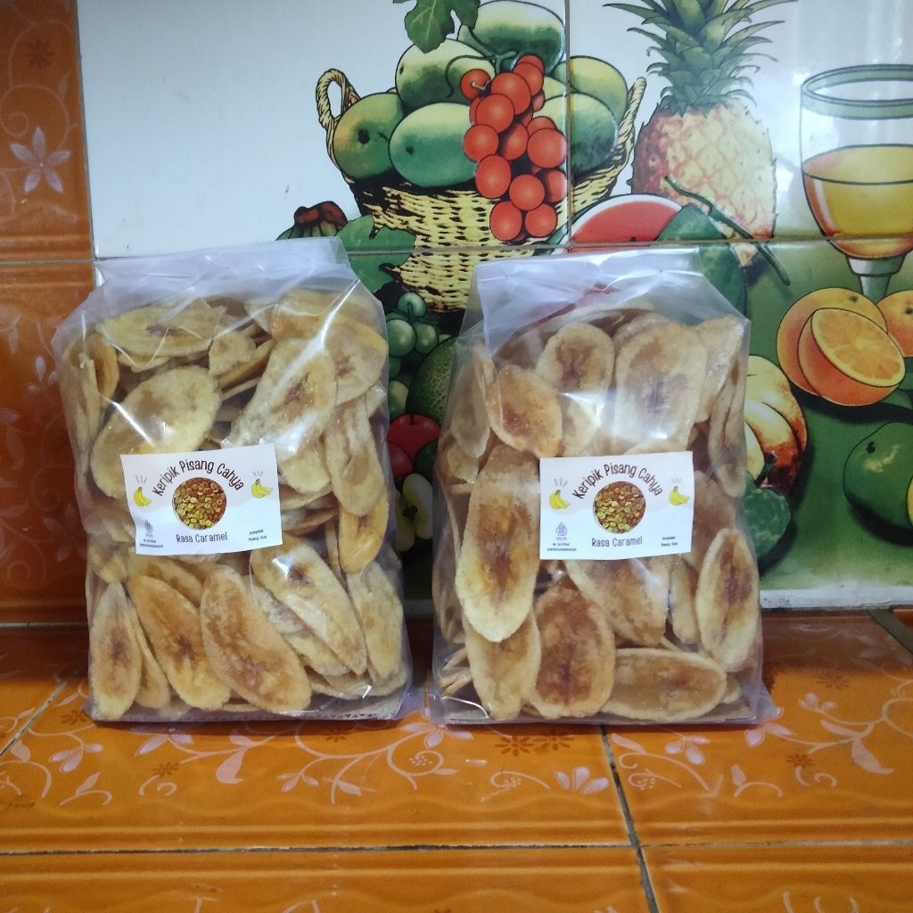 

Keripik Pisang Kepok Caramel Manis Kemasan 1kg
