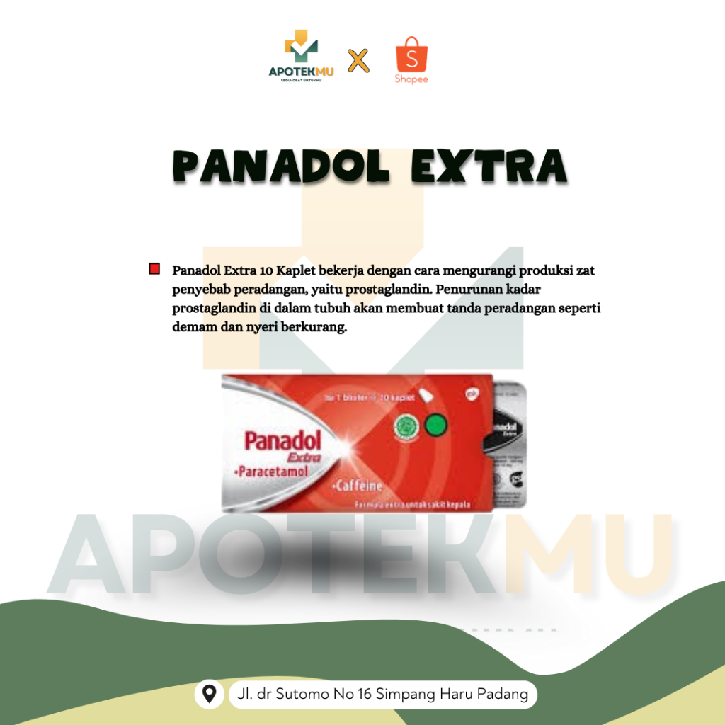 Panadol Extra Paracetamol Caffeine