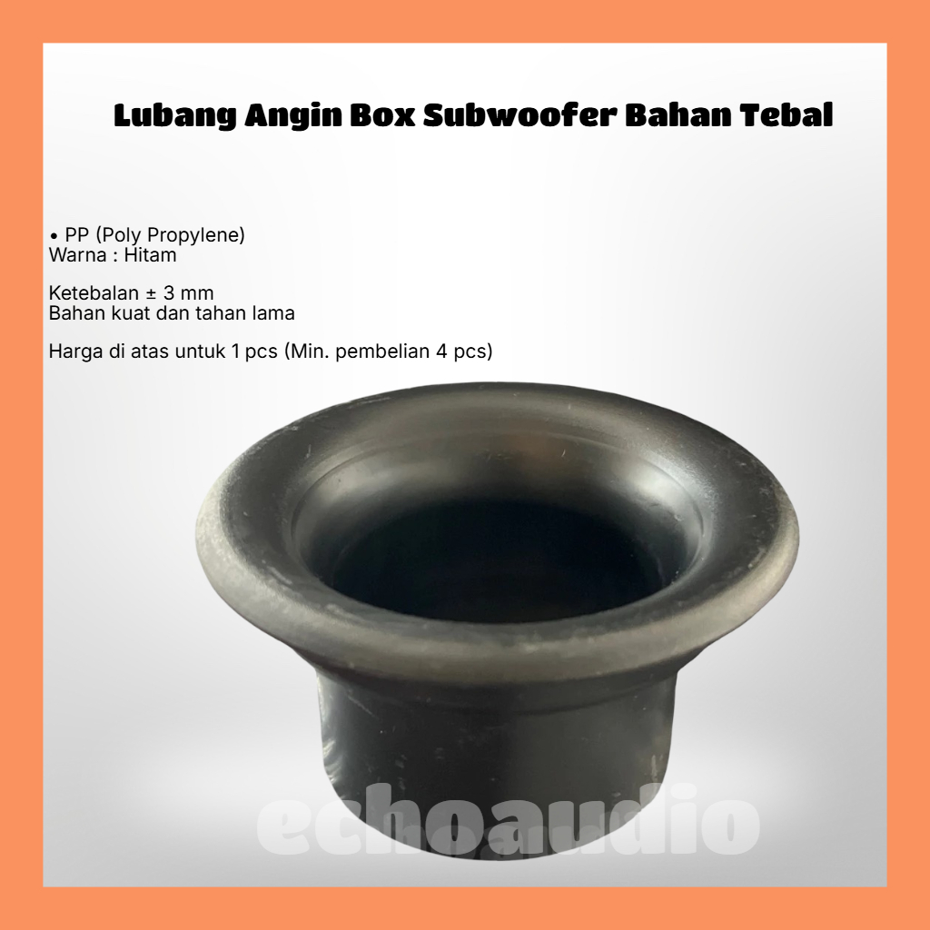 Lubang Angin Box Subwoofer Bahan Tebal