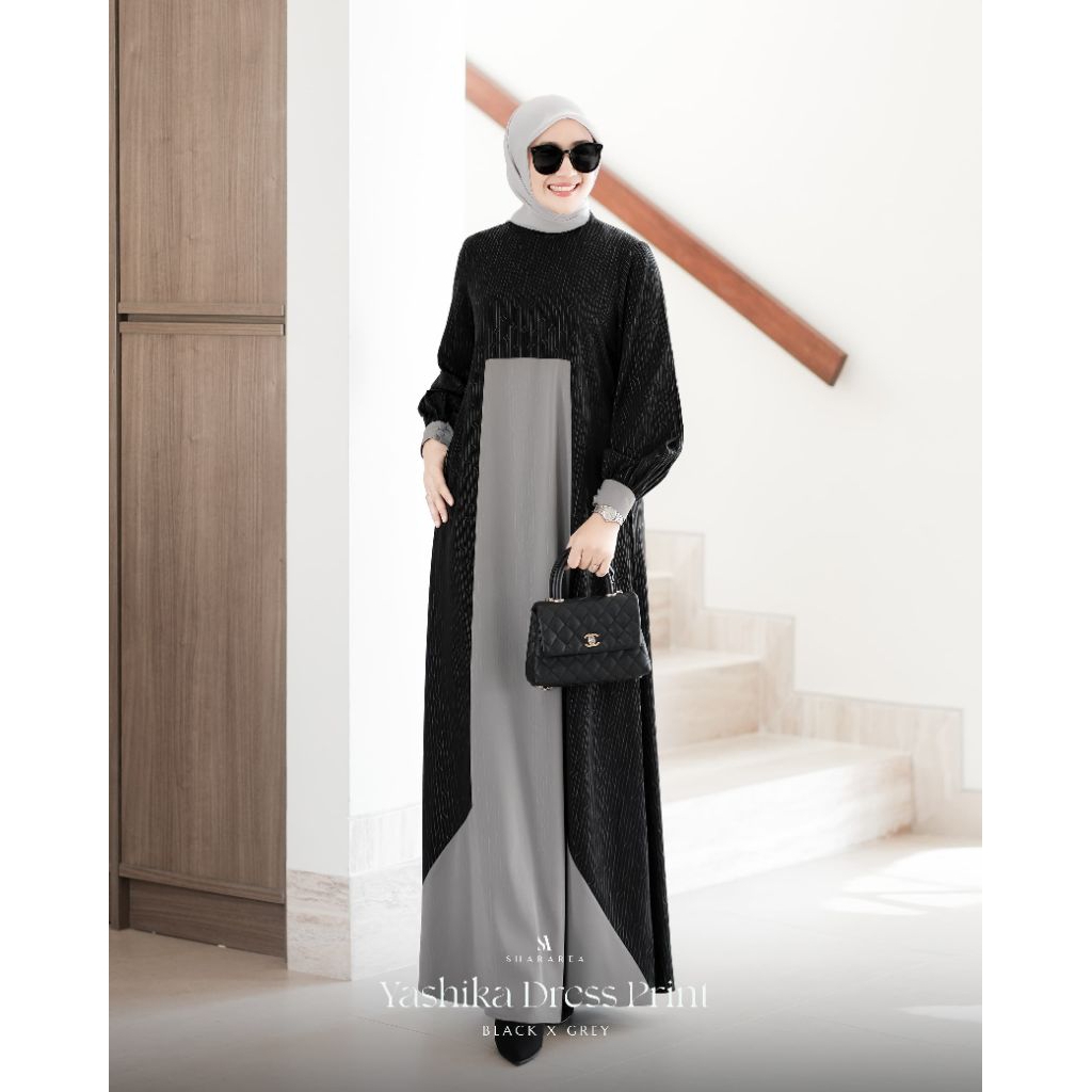 GAMIS PRINTING YASHIKA LONG DRES ORIGINAL BY SHARAREA