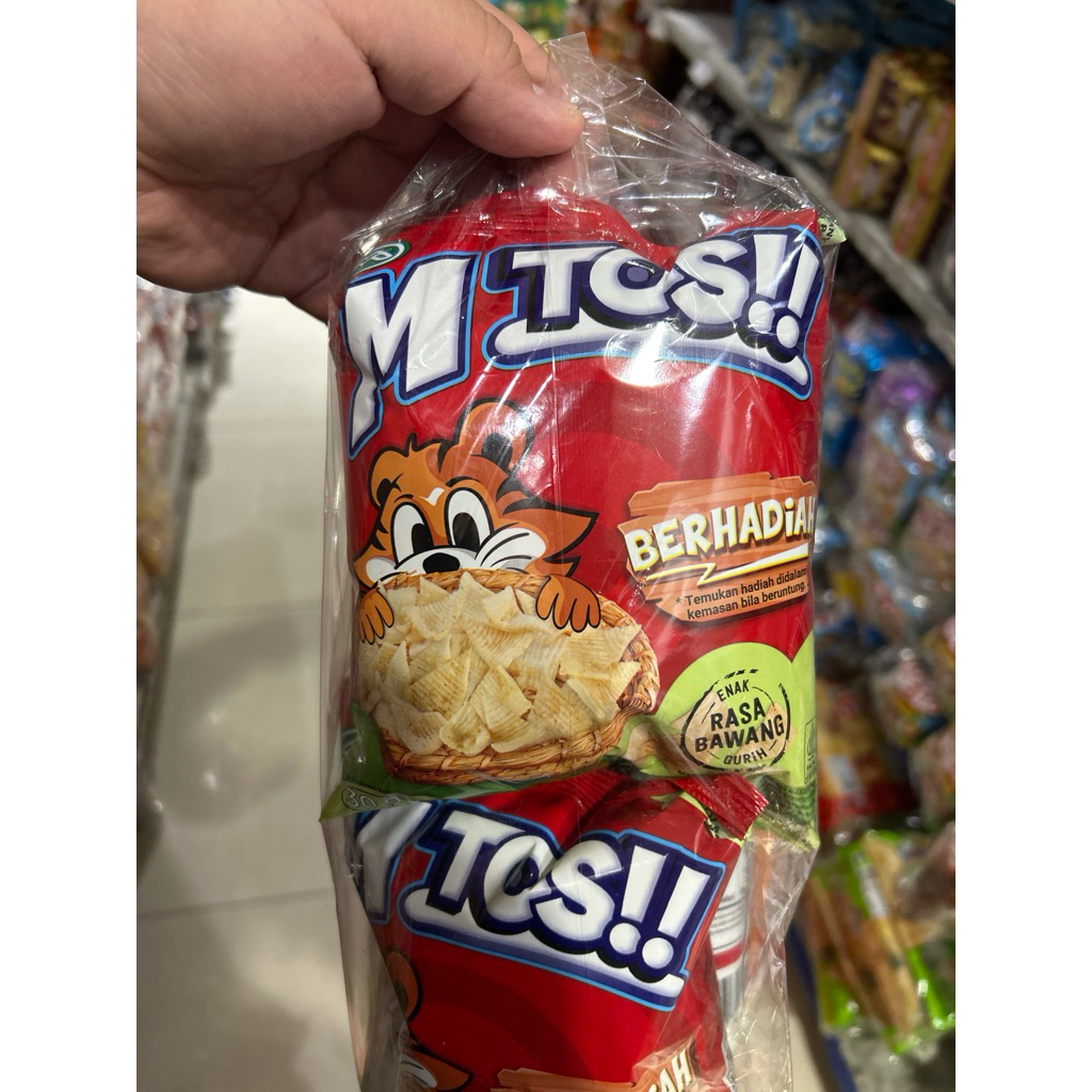 

MTos!! snack berhadiah rasa bawang isi 10