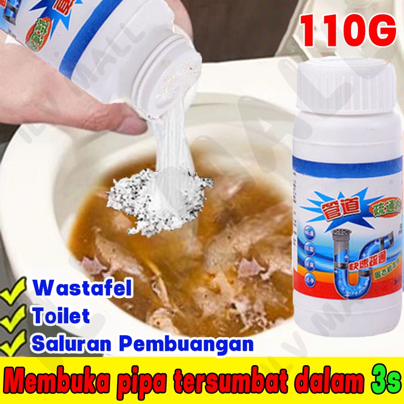 bubuk anti sumbat wc mampet ampuh 110g pembersih saluran air tersumbat anti mampet saluran air anti 