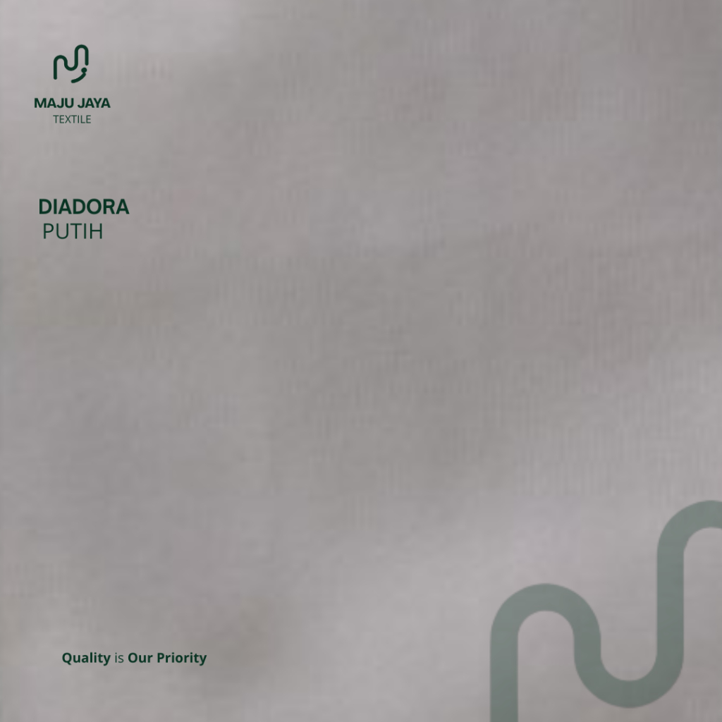 MAJU JAYA TEXTILE - Kain Diadora / Bahan Celana Olahraga Diadora - Putih