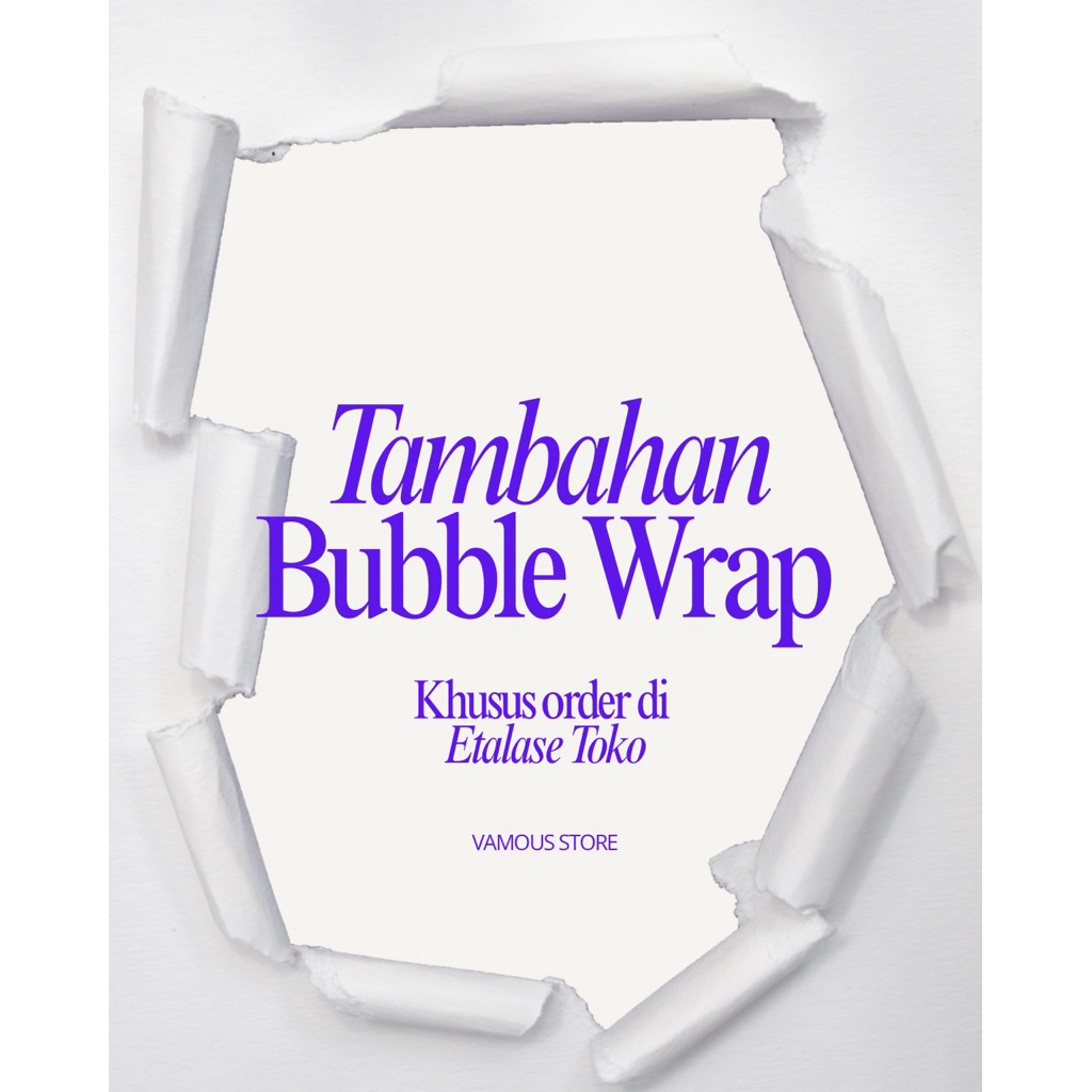 

Vamous - TAMBAHAN PACKING BUBBLEWRAP