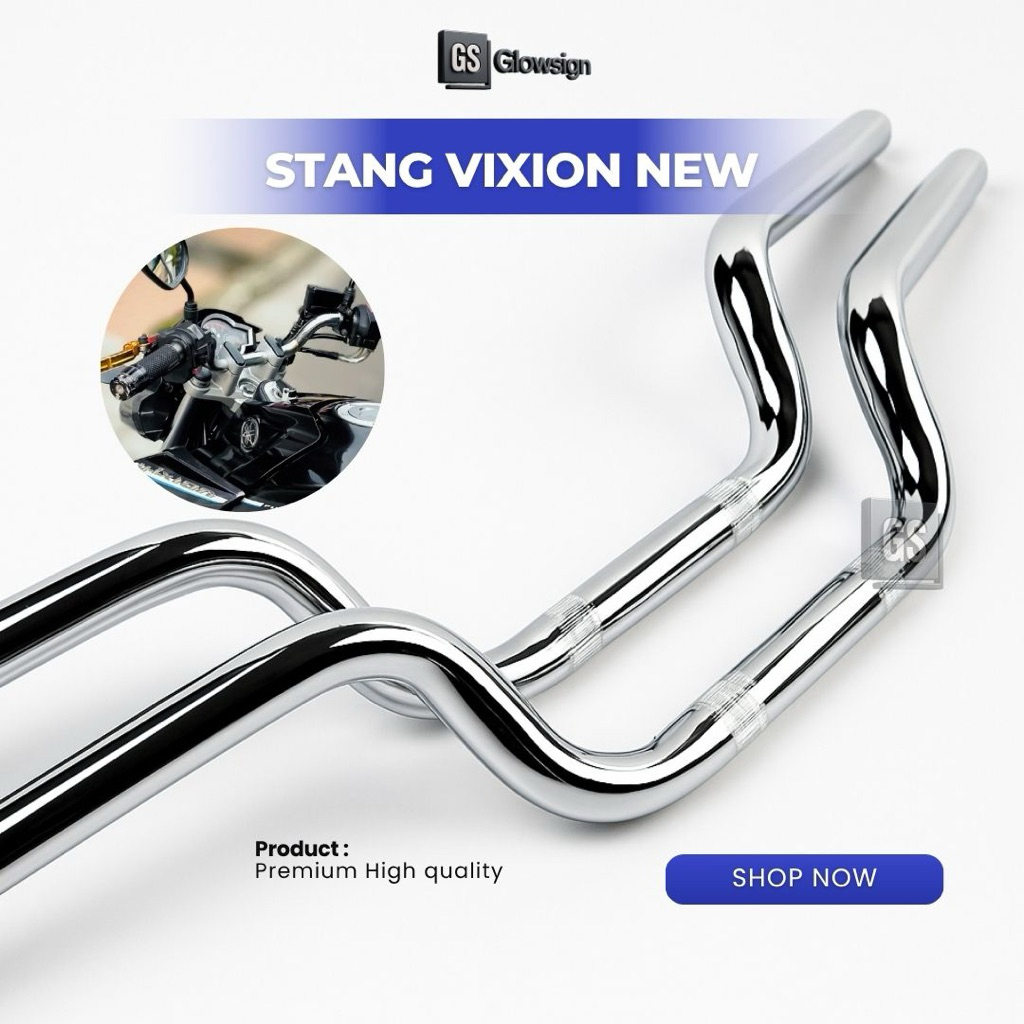 Stang Vixion New Original Chrome / Stang Motor Yamaha Vixion New / Stang Naked Bike