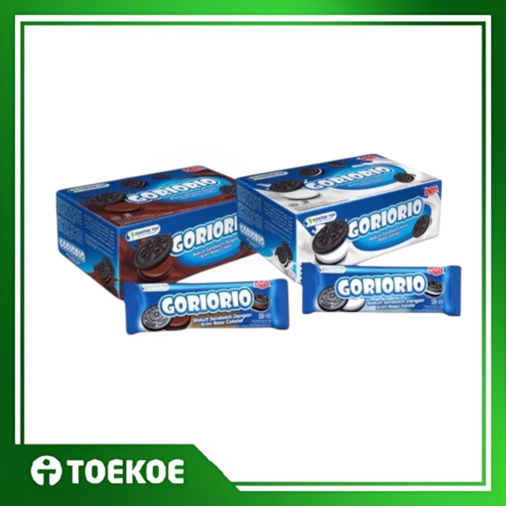 

TOEKOE Goriorio Biskuit Sandwich [Isi 10pcs] Box / Snack Makanan Ringan