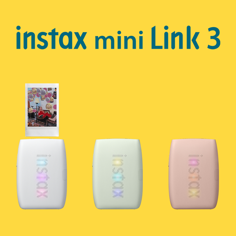 Fujifilm Instax Mini Link 3 Smartphone Printer Instant Printer HP Portable Garansi Resmi