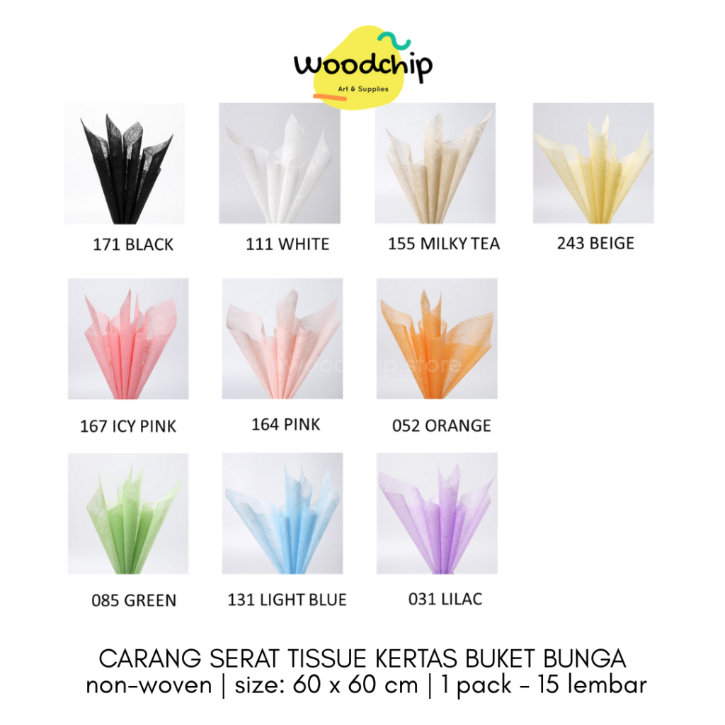

[LEMBAR] CARANG SERAT TISSUE | KERTAS BUKET BUNGA BOUQUET KERTAS KADO WRAPPING PAPER HAMPERS WRAP