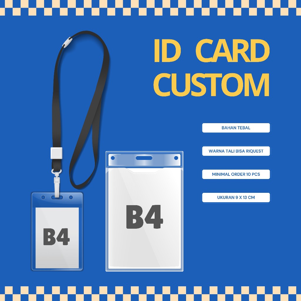 

CETAK ID CARD CUSTOM - IDCARD TERMASUK TALI - IDCARD PANITIA, EVENT, IDENTITAS, DLL