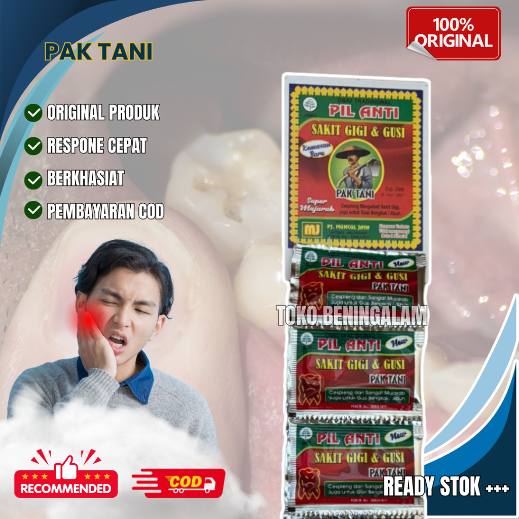 

Pil Sakit Gigi Pak Tani Kemasan Merah Original