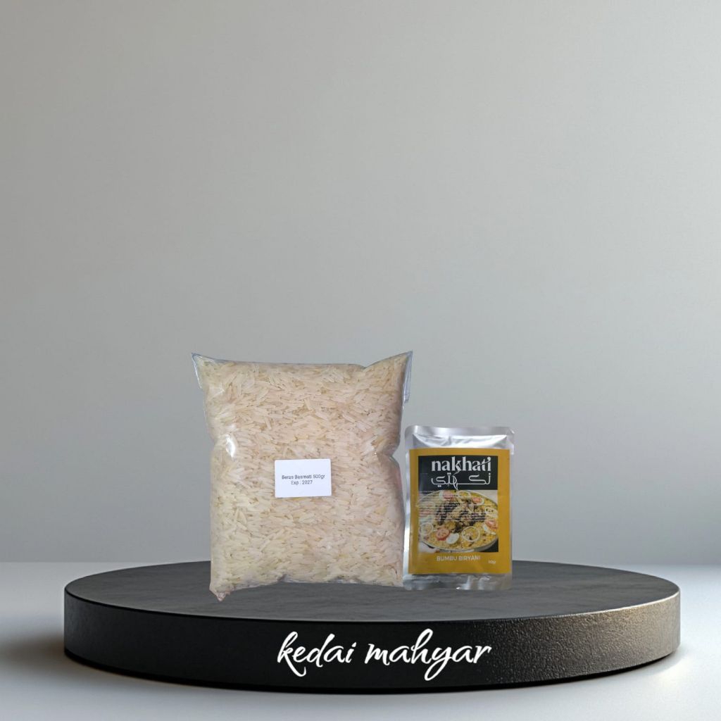 

Paket beras basmati & bumbu nakhati