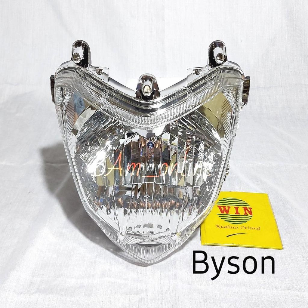 WIN Reflektor Lampu Depan Byson Headlamp Motor Byson