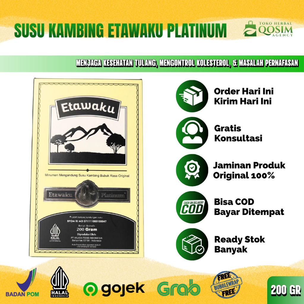 

ETAWAKU PLATINUM Susu Kambing Etawa Original Atasi Gangguan Pernapasan dan Tulang Sendi