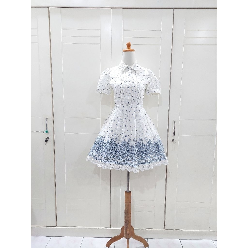 Liz Lisa blue floral kawaii dress | kawai kawaii liz lisa rojita dear my love deary | jiraikei jirai