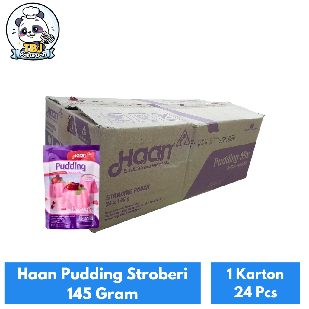 

Haan Pudding Stroberi 145 Gram Kemasan 1 Karton Isi 24 Pcs