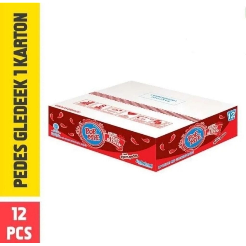 

Pop Mie Mi Instant Cup Pedas Gledek 1 Karton 12 Pcs