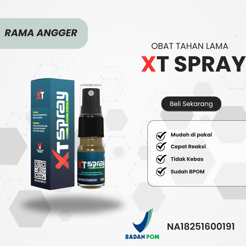 XT SPRAY Obat Kuat BPOM Terbukti Pria Tahan Lama Berhubungan / Obat Semprot Kuat dan Tahan Lama