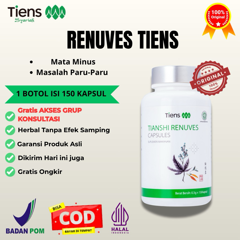 Tiens Renuves | Obat Herbal Asma | Obat Untuk Berhenti Merokok | Obat Herbal Sesak Nafas | Renuves T